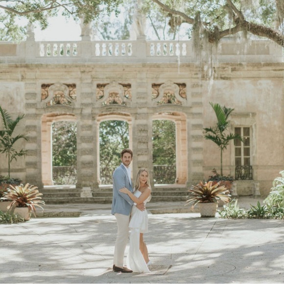 Anthropologie Sachin & Babi Dorien Puffed One-Shoulder Bow Train Wrap Mini Dress - Picture 5 of 8